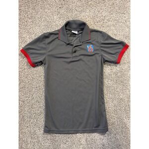 Motel 6 Short Sleeve Polo Shirt Mens XS Gray Uniform Work Employee